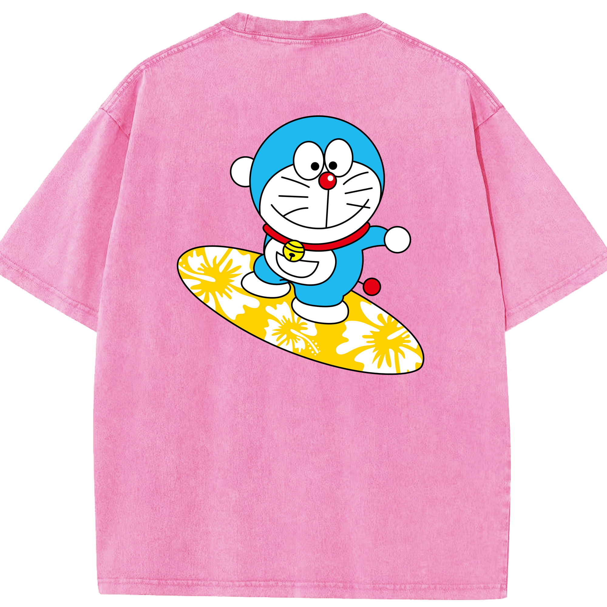 （画像用） ドラえもん Doraemon 綿100% ヴィンテージ風 半袖Tシャツ（背面プリント）